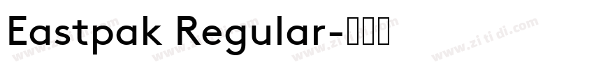 Eastpak Regular字体转换